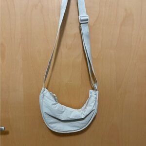Uniqlo Cream Crescent Crossbody Bag